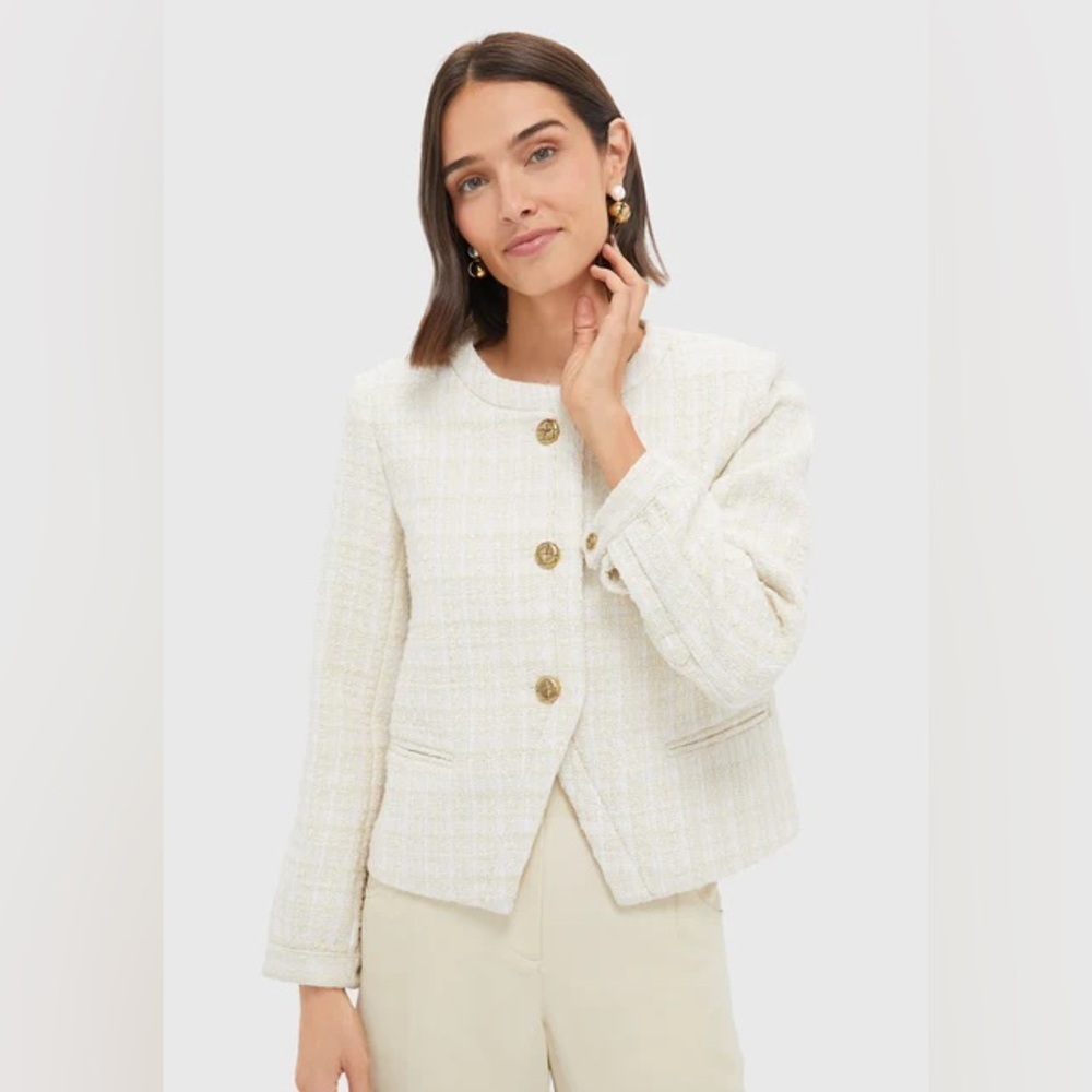 TUCKERNUCK Cream Tweed Sommers Jacket Sz XXL NEW Blazer Old Money